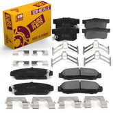 Metrix Premium Chassis Parts - Front & Rear Semi-Metallic Disc Brake Pad Set Fits 2006-2011 Acura CSX, 2003-2007 Honda Accord, 2007-2010 Honda Civic, Made in Europe